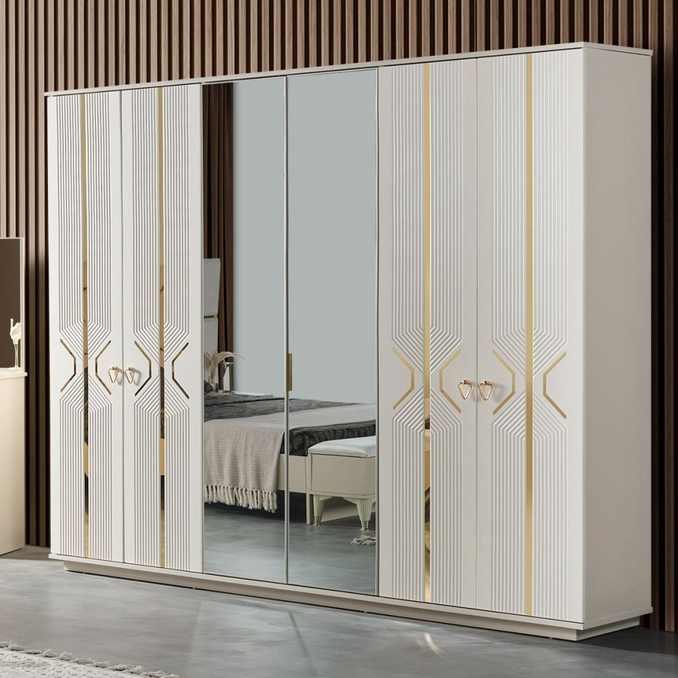 Kristal Luxury 6 Kapaklı Gardırop