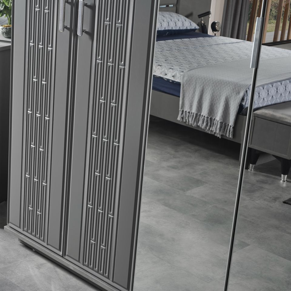 Pırlanta Luxury 6 Kapaklı Gardırop