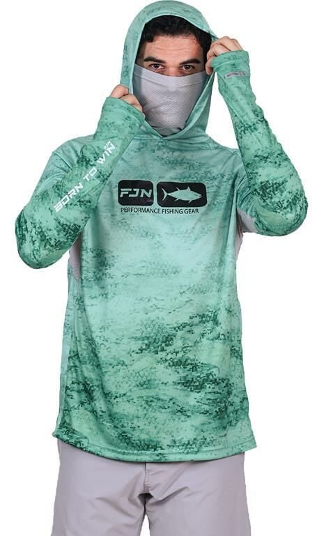 Fujin Pro Angler T-Shirt Green Wave #XXL