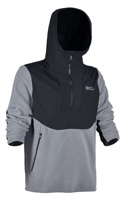 Fujin SeaGame Hoodie Black Grey #Small