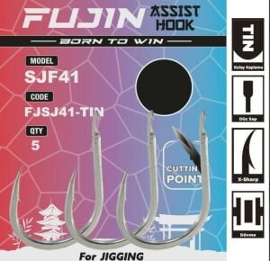 Fujin Sjf41 #1 TIN Düz Assist Kanca