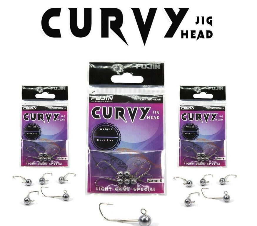 Fujin Curvy Jig Head 2gr #8