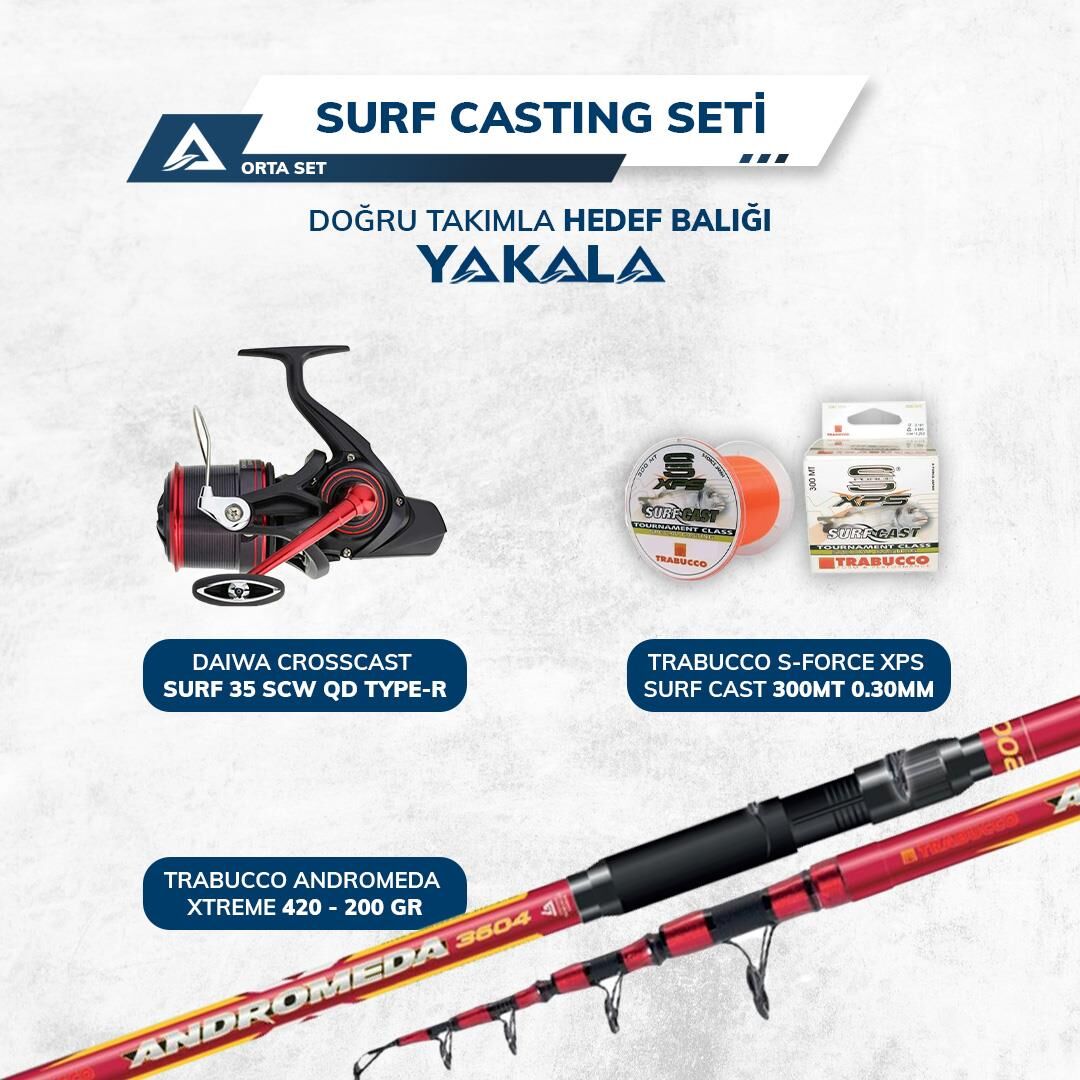 Surf Casting Pro Hazır Takım