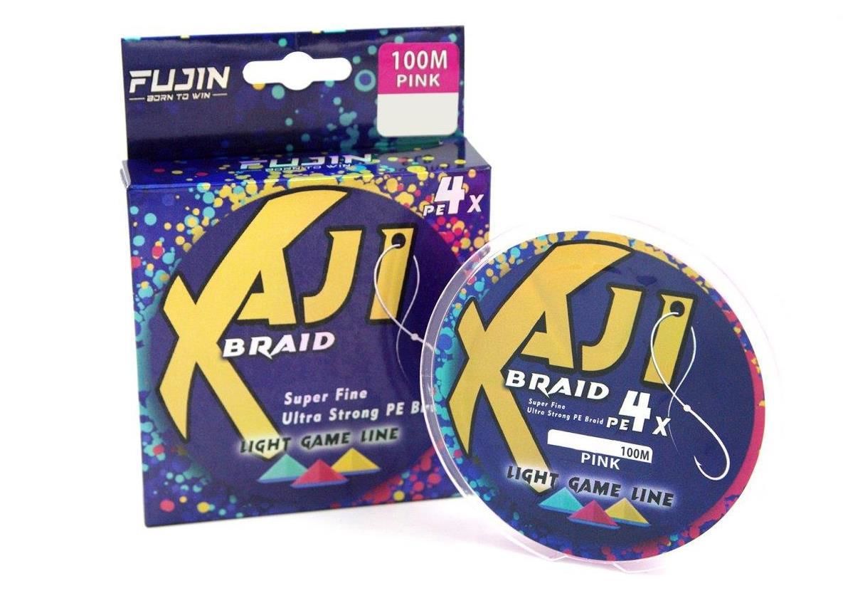 Fujin Aji Light Game Braid 4X 100Mt. 0.05mm Pink