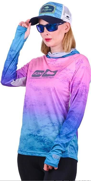 Fujin Pro Angler T-Shirt Women Mermaid #L