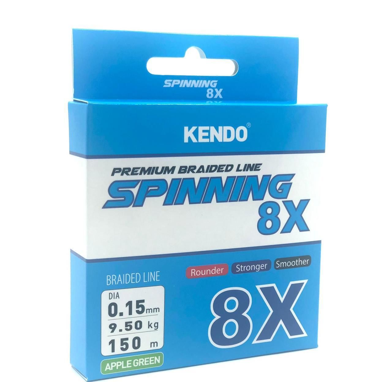 Kendo Spınnıng 8X Fıghtıng 150 mt Örgü ip (Apple Green) 0,17mm