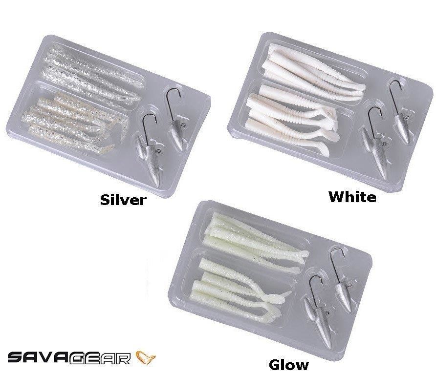 Savage gear Lrf Micro Sandeel Kit 12 Adet(1+1.5+5) Suni Yem Glow