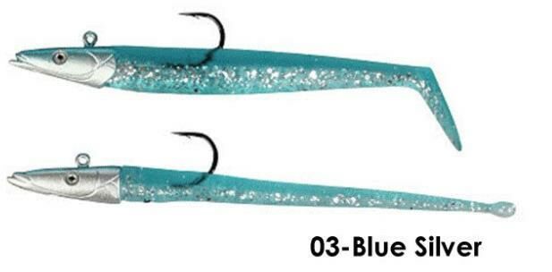 SG Sandeel and Slug 10cm 10g 03-Blue Silver 4+2pcs