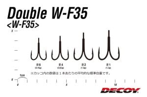 Decoy W-F35 Double Hook #2 İkili İğne