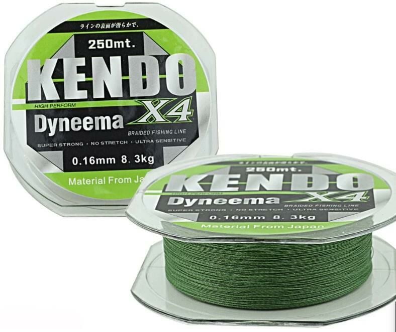 Kendo Dynema 4 Örgü 0,10mm 120Mt YENİ(Green)