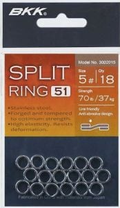 BKK Split Ring-51 4 18 Pcs