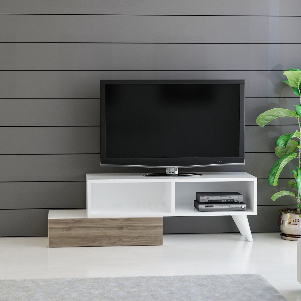 Minar Active Tv Ünitesi Tv Sehpası Beyaz/İstanbul
