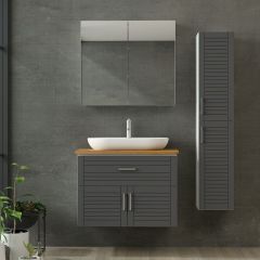 Minar Banyo Dolabı 85Cm As2K1Ç+2K2A+Tzg+Boy Beyaz