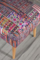 Tommy Kare Puf Kilim Desenli