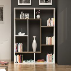 Minar Liam Kitaplık Dekoratif Kitaplık Beyaz/İstanbul