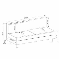 Kristal 3Lü Modül- Açık Gri