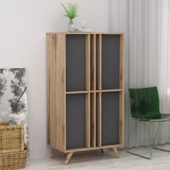 Minar Rilla Modern Çok Amaçlı Dolap Çırağan/Antrasit