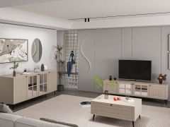 Minar Kale İlkbahar Set1 Tv + Orta Sehpa + Aynalı Konsol