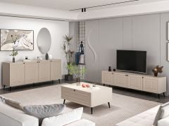 Minar Kale İlkbahar Set2 Tv + Orta Sehpa + Aynalı Konsol