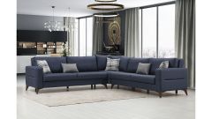 Kristal (3+K+3) L Köşe Koltuk Takımı Antrasit