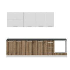 Minar 290 Cm Mutfak Dolabı Beyaz Dore 290-D6