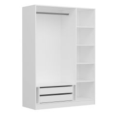 5 Kapaklı Mebran Dolap - Beyaz