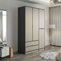 Elina 3 Kapaklı Dolap - Antrasit/Kumtaşı