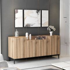Minar Ellaria Modern Konsol 160 Cm - Dore Ceviz