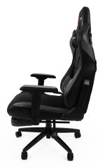 XPrime Over Pro. Oyuncu Koltuğu Hybrid Kumaş 4D Kolçak Ayak Uzatmalı Gri