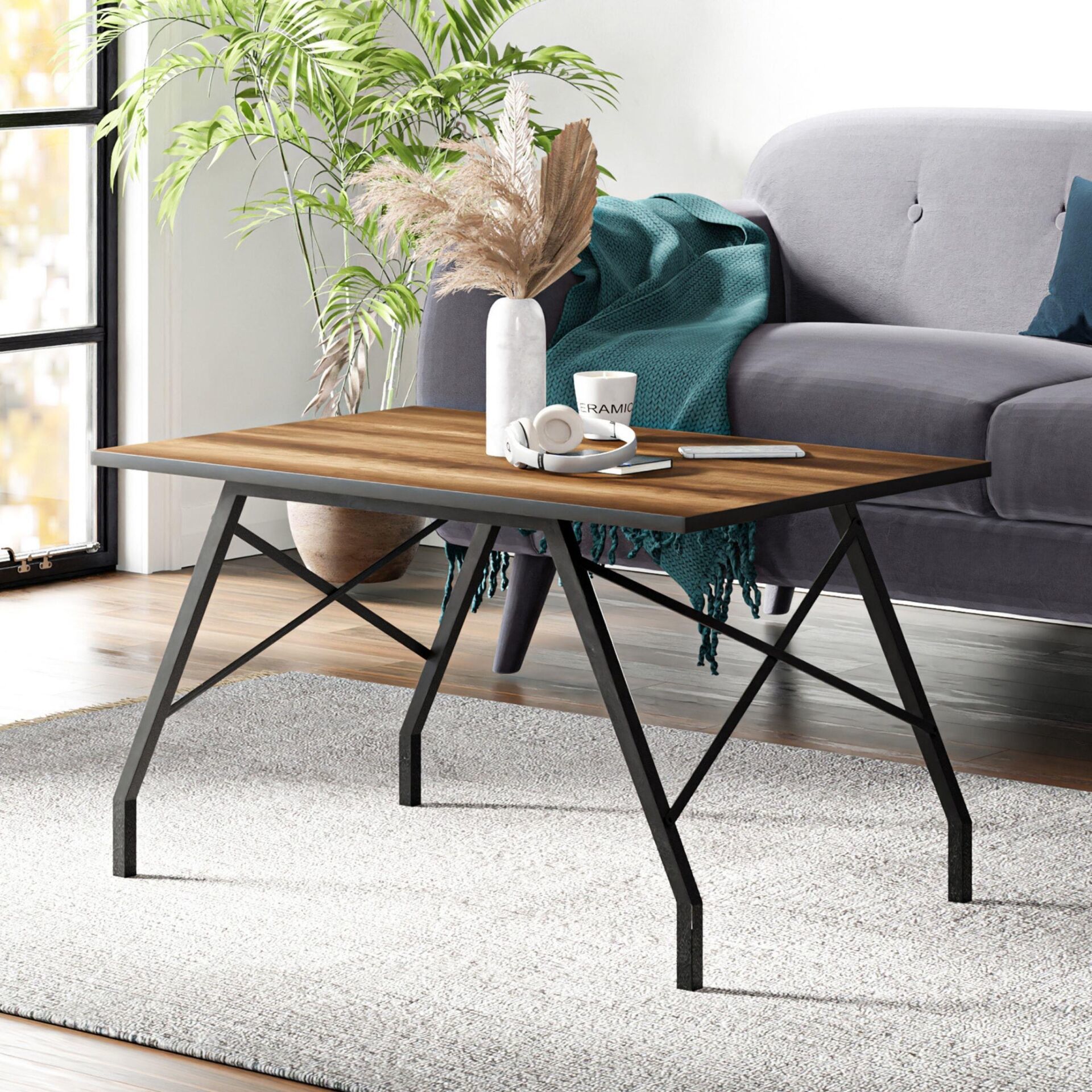 Ceramical Orta Sehpa - Barok Ceviz