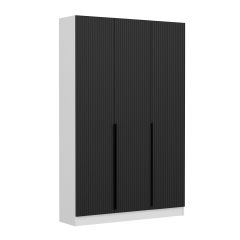 Minar Kale 210 Cm 3 Kapaklı 1B Raf Portmanto Byz Mbr Çizgili Ant