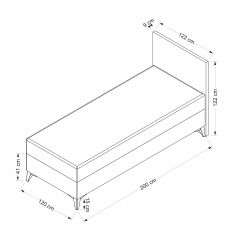 Rise Baza Başlık Seti 120x200