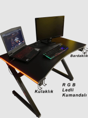 XPrime Markus RGB Ledli Oyuncu Masası