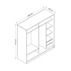 İola Yıldız210Y 2K Sürgülü Dlp 220G Cm - Byz Antrasit Byz