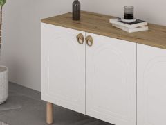 Lotus Bohem Tarz Konsol - Beyaz/Artisan
