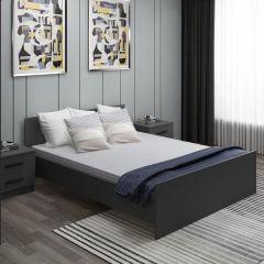 Konteynere Uygun Çift Kişilik Karyola 150X200 Antrasit