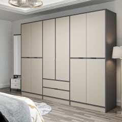 Elina 6 Kapaklı Dolap - Antrasit/Kumtaşı