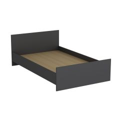 Konteynere Uygun Tek Kişilik Karyola 120X200 Antrasit