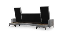 Kristal (D+3+D) Uzanmalı Köşe Koltuk Takımı