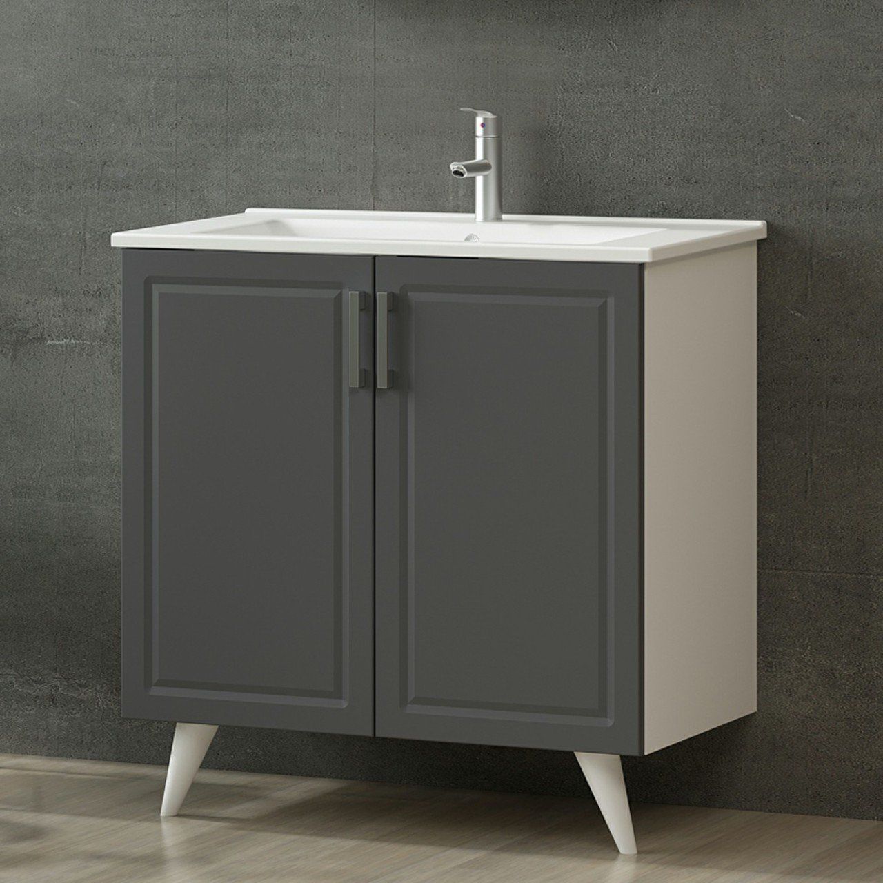 Minar Banyo Dolabı Alt 100Cm Ay2K+Etj Beyaz