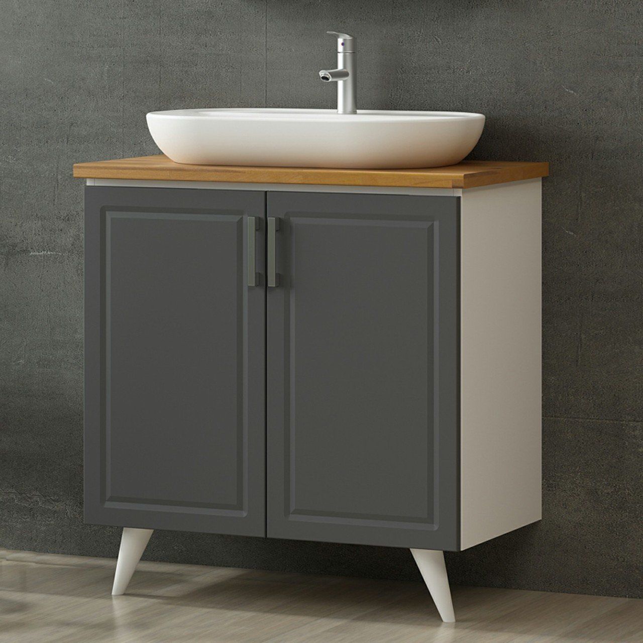 Minar Banyo Dolabı Alt 100Cm Ay2K+Tzg Beyaz