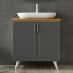 Minar Banyo Dolabı Alt 85Cm Ay2K+Tzg Beyaz