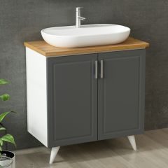 Minar Banyo Dolabı Alt 85Cm Ay2K+Tzg Beyaz