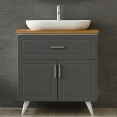 Minar Banyo Dolabı Alt 85Cm Ay2K1Ç+Tzg Beyaz
