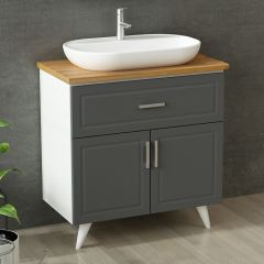 Minar Banyo Dolabı Alt 85Cm Ay2K1Ç+Tzg Beyaz
