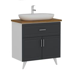 Minar Banyo Dolabı Alt 85Cm Ay2K1Ç+Tzg Beyaz