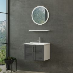 Minar Banyo Dolabı 65Cm As2K+1Ya1R+Etj Beyaz