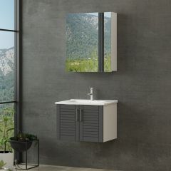 Minar Banyo Dolabı 65Cm As2K+2K2A+Etj Beyaz