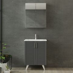 Minar Banyo Dolabı 65Cm Ay2K+2K2A+Etj Beyaz
