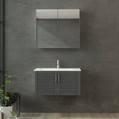 Minar Banyo Dolabı 85Cm As2K+2K2A+Etj Beyaz